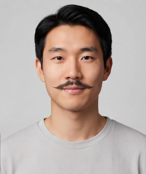 English Moustache: after