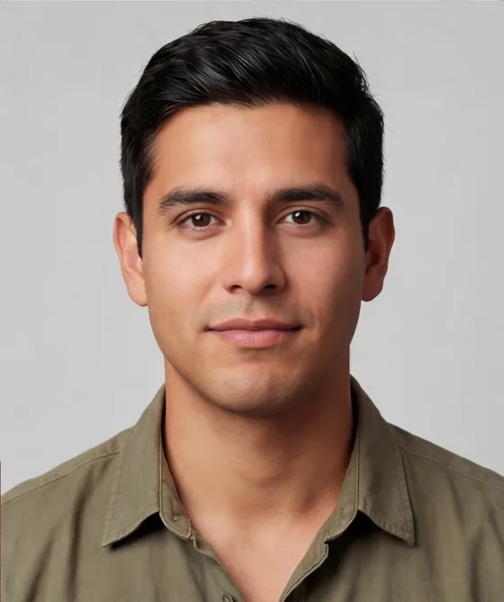Barba Cheia: before, clean shaven