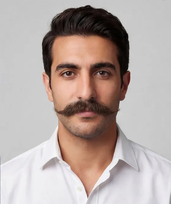Hungarian Moustache: after